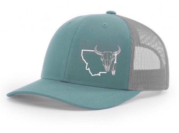 LADIES BISON TRUCKER (Teal) - Montana Wild